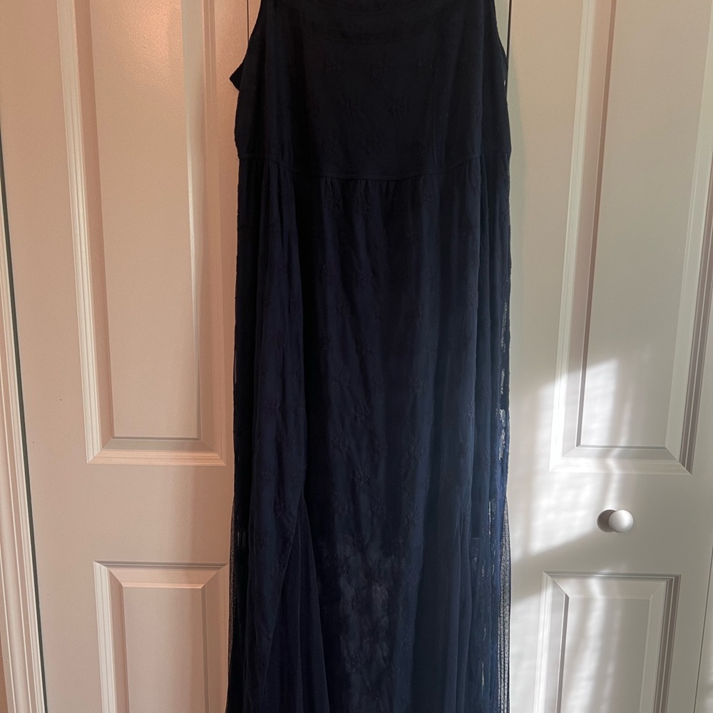 Torrid Navy Blue Lace Maxi Dress -Size 3